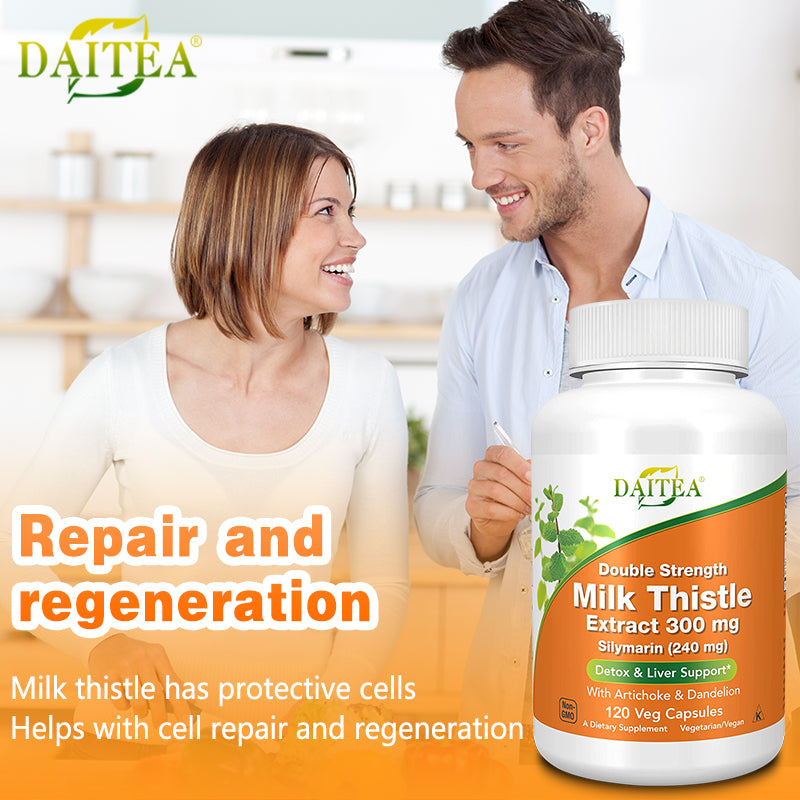 Liver Detox Capsules - Milk Thistle, Dandelion & Artichoke Blend