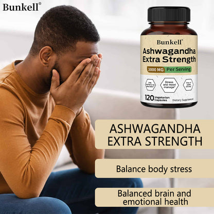 Ashwagandha 3000mg - Balance Stress, Enhance Mood Naturally