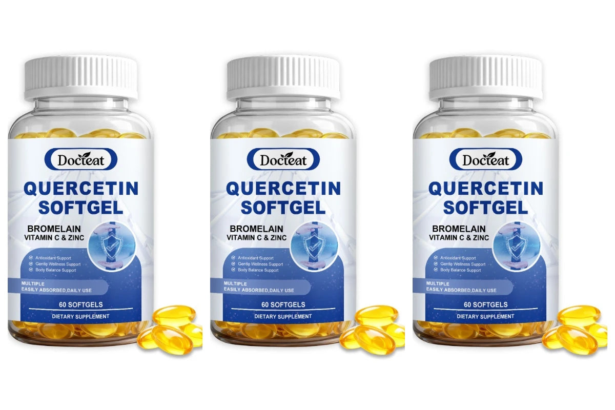 Brain Supplement: Quercetin Soft gels for Liver & Brain, 60ct - Docteat Nutrition