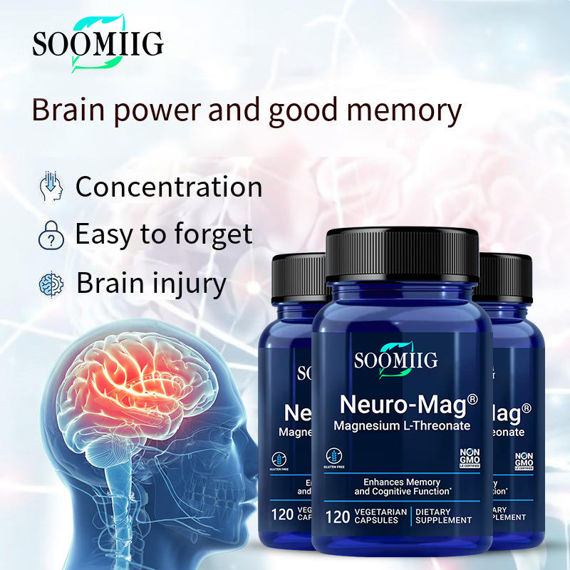 Magnesium L-Threonate - Boost Memory & Focus, Veg Capsules
