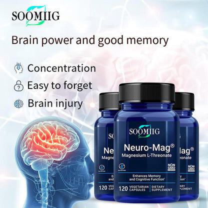 Magnesium L-Threonate - Boost Memory & Focus, Veg Capsules
