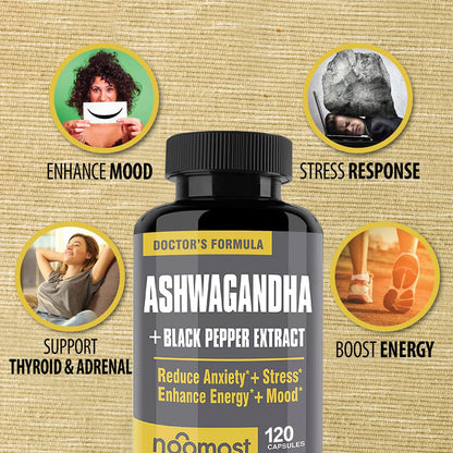 Ashwagandha Capsules for Anxiety & Adrenal Support