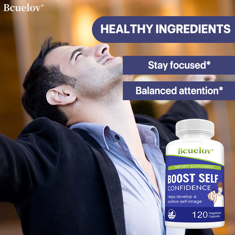 Brain Supplement: Self-Confidence Capsules - Boost Brain & Focus, Non-GMO