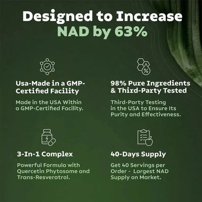 Nicotinamide Riboside & Resveratrol, NAD+ Booster 900mg 