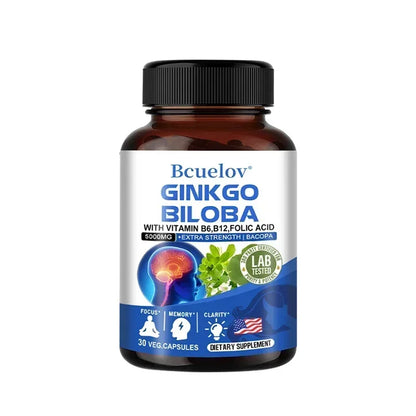 Ginkgo Biloba 5000mg Extra Strength - Boost Memory & Focus