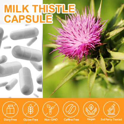 Liver Detox Capsules - Milk Thistle, Dandelion & Artichoke Blend