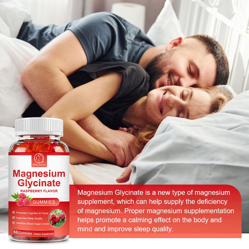 Magnesium Glycinate Gummies 500MG - Sleep & Immunity Boost