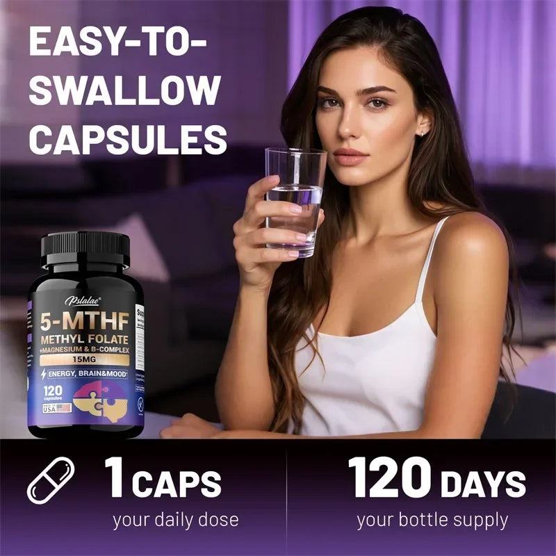 Methylfolate Supplement for Brain & Heart Health, Memory Boost