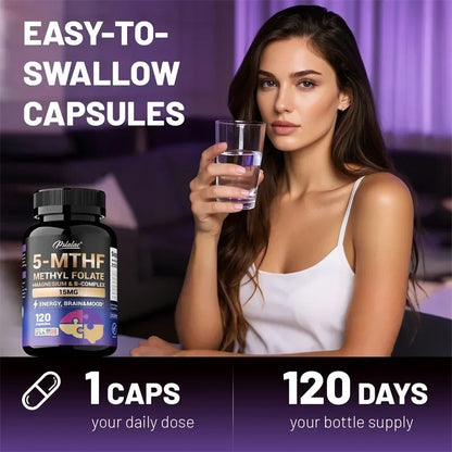 Methylfolate Supplement for Brain & Heart Health, Memory Boost