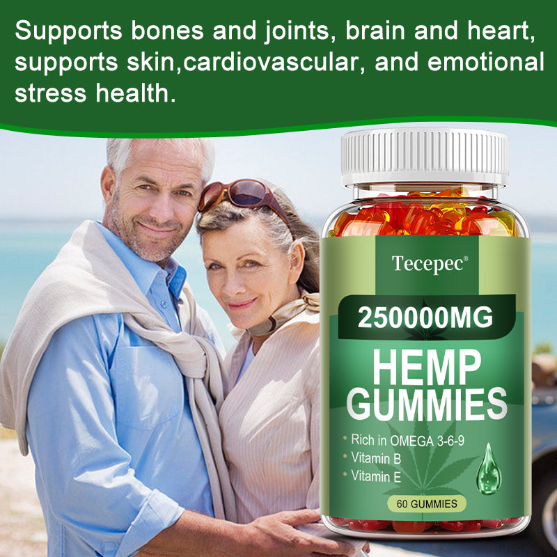 Brain Supplement: Omega 3-6-9 Gummies + DHA & Vitamin C - Brain & Heart Boost