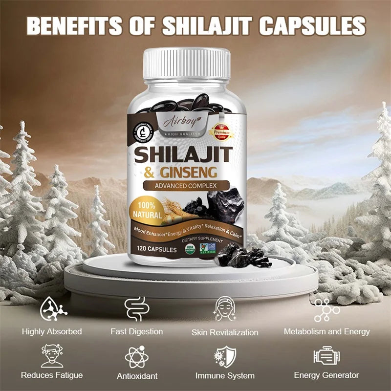 Shilajit Brain Supplement: Natural Energizer for Body & Mind Clarity Boost