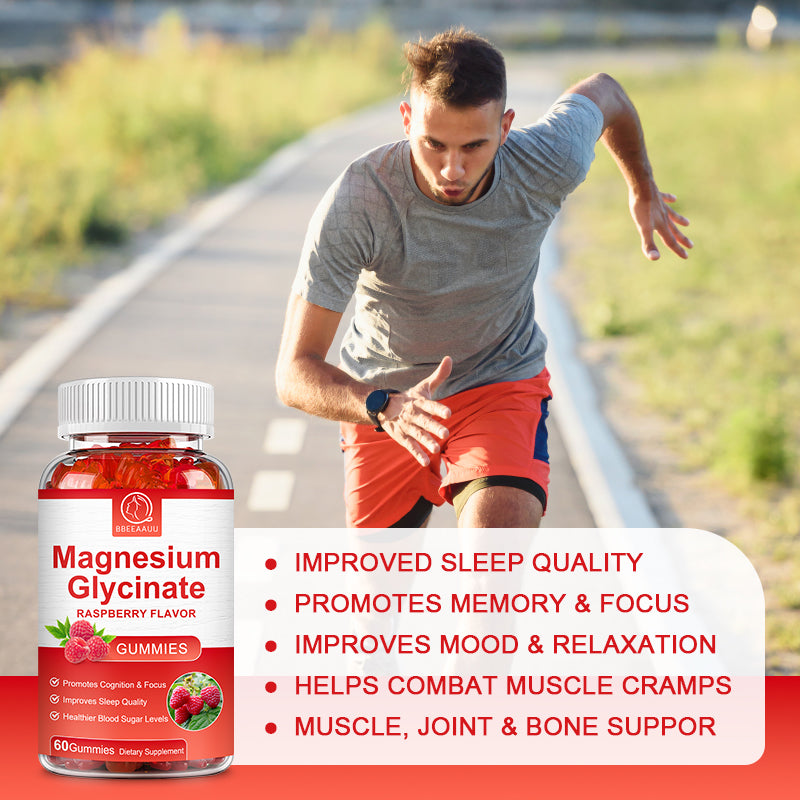 Magnesium Glycinate Gummies 500MG - Sleep & Immunity Boost