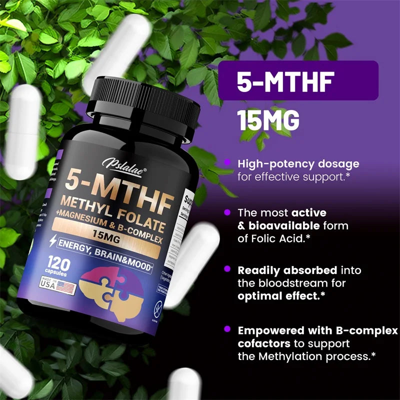 Methylfolate Supplement for Brain & Heart Health, Memory Boost