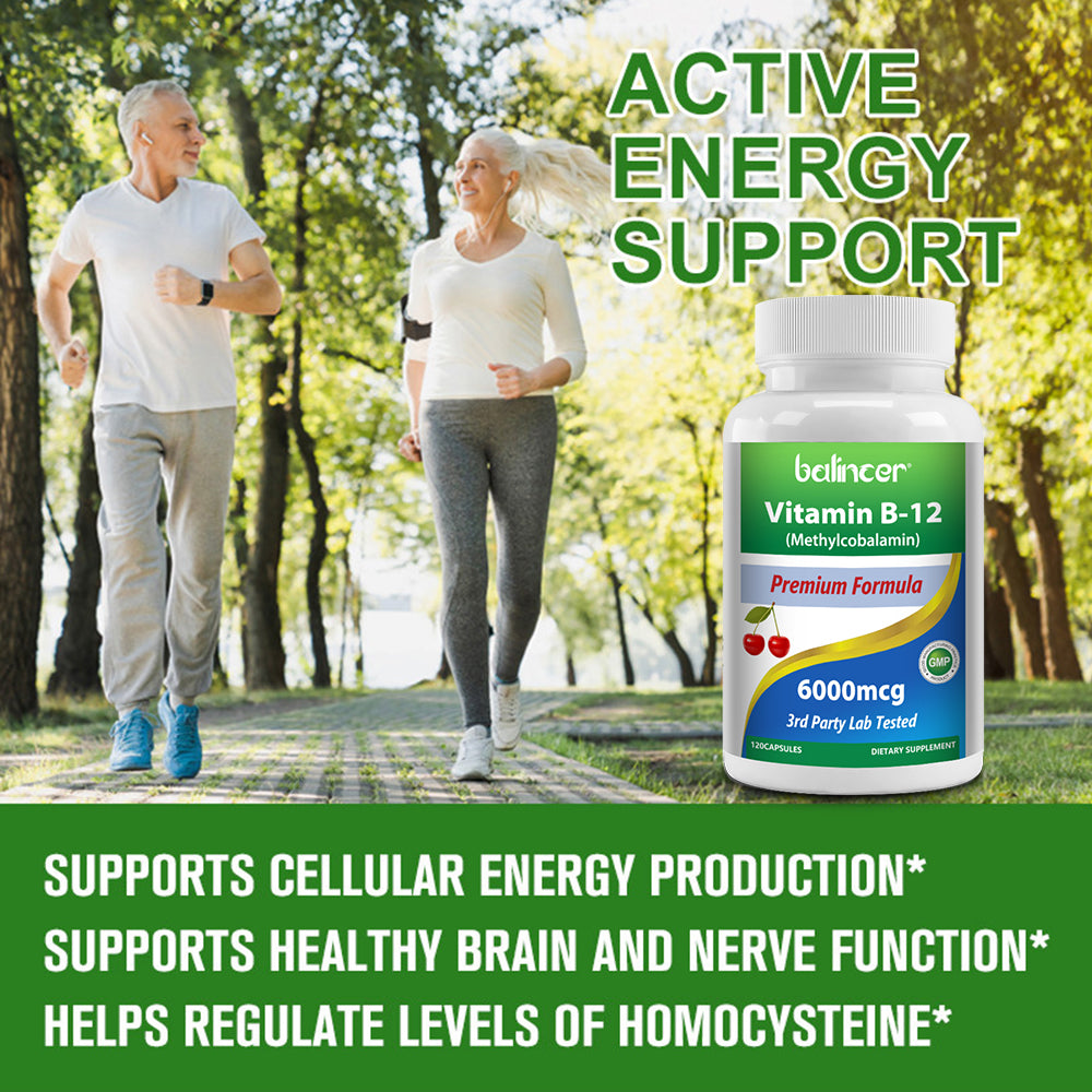 Vitamin B12 Boost: Energy, Mood & Brain Support