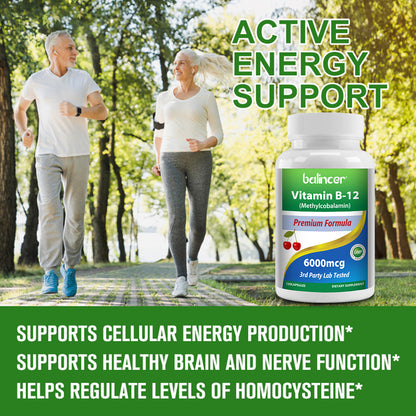 Vitamin B12 Boost: Energy, Mood & Brain Support