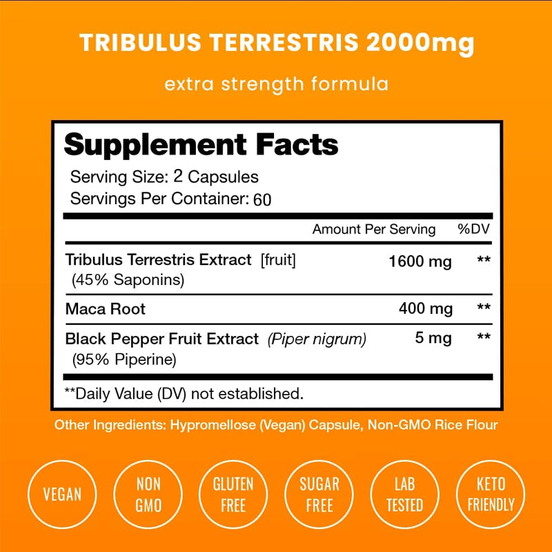 Tribulus Terrestris Capsules - Boost Energy & Endurance