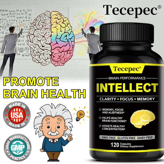 Nootropics Capsules - Support Healthy Brain Function, Help Fight Mental Dullness and Brain Fog, and Slow Brain Aging