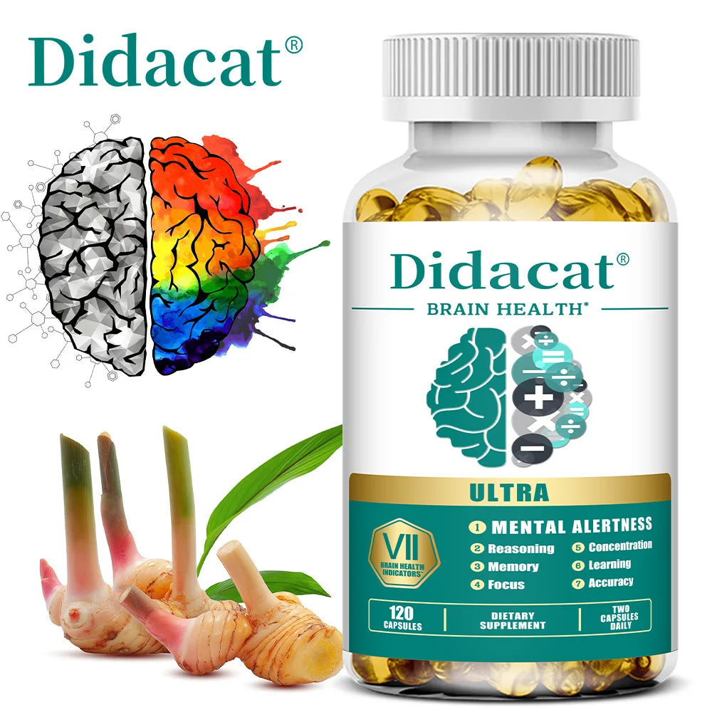 Phosphatidylserine Capsules - with Vitamins B6 and B12, Enhance Memory and Concentration, Refresh The Mind, Support Energy