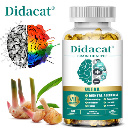 Phosphatidylserine Capsules - with Vitamins B6 and B12, Enhance Memory and Concentration, Refresh The Mind, Support Energy