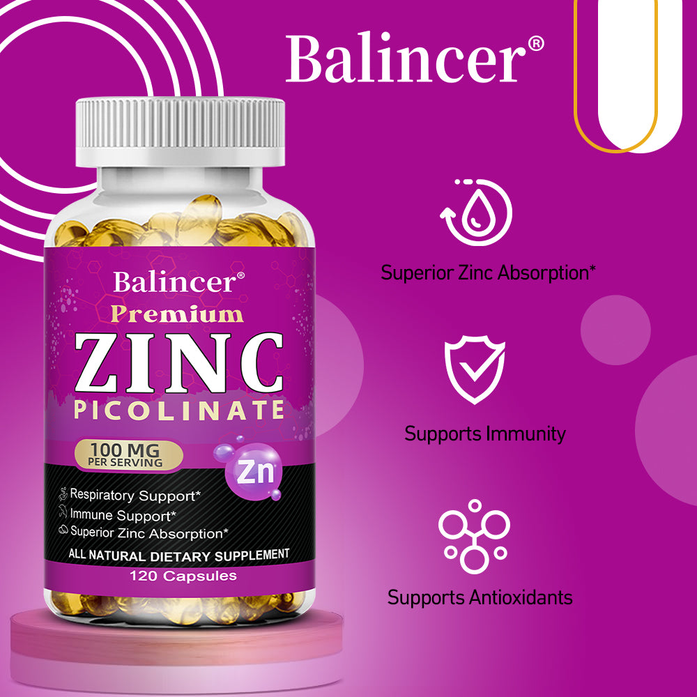 Zinc Picolinate 100mg - Boost Immune & Energy