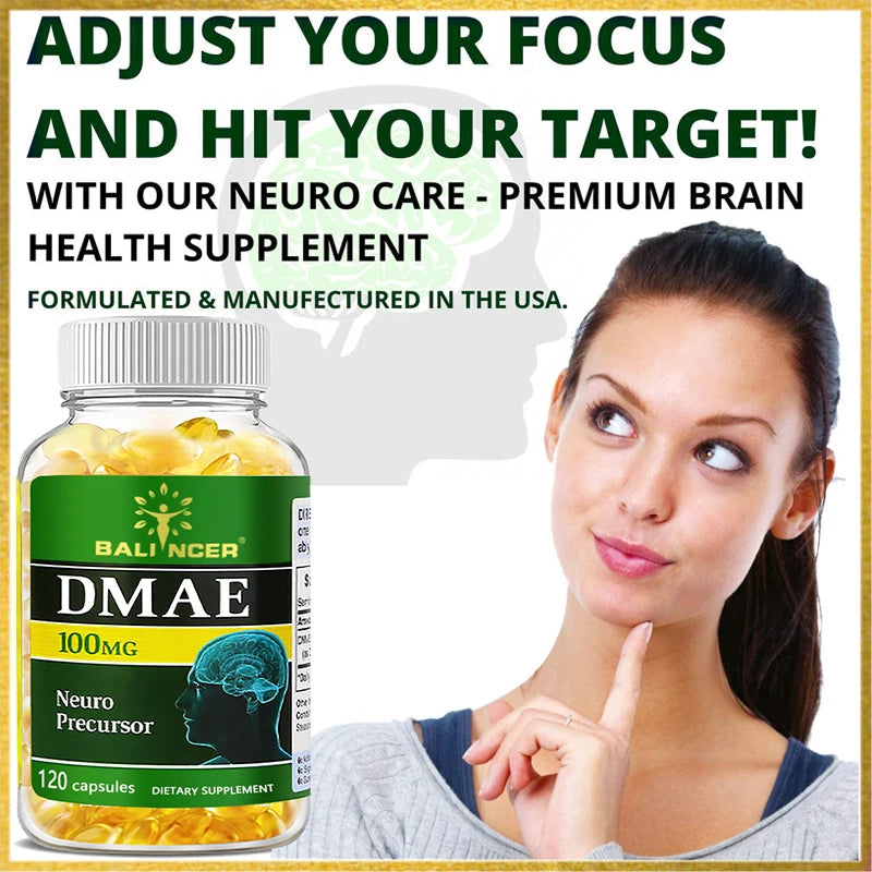 Nootropic Brain & Focus Supplement - Improve Memory, Mental Focus, Cognitive Function, for Brain, Heart Health
