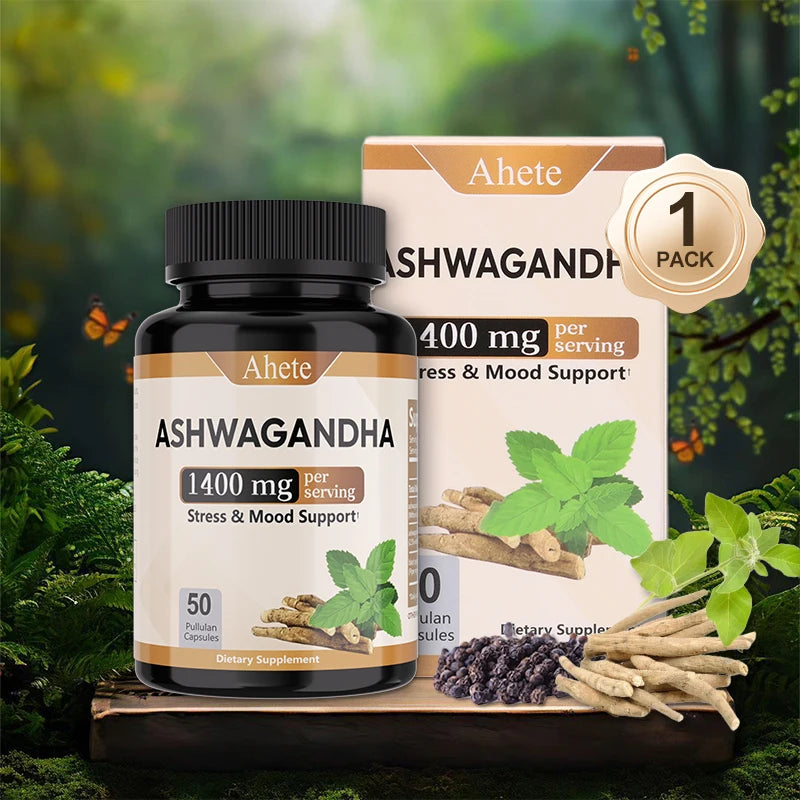 Ashwagandha Supplement: Stress Relief Supplement - Double Strength 1406mg
