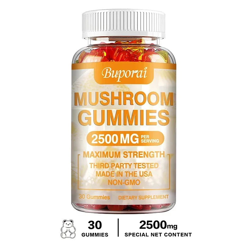 Mushroom Gummies - Boost Memory & Focus, Enhance Immunity