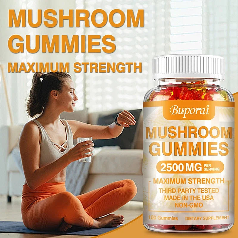 Mushroom Gummies - Boost Memory & Focus, Enhance Immunity