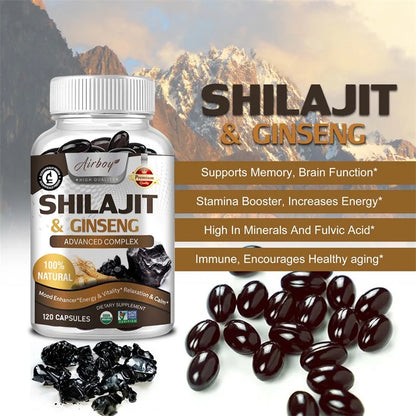 Shilajit Brain Supplement: Natural Energizer for Body & Mind Clarity Boost
