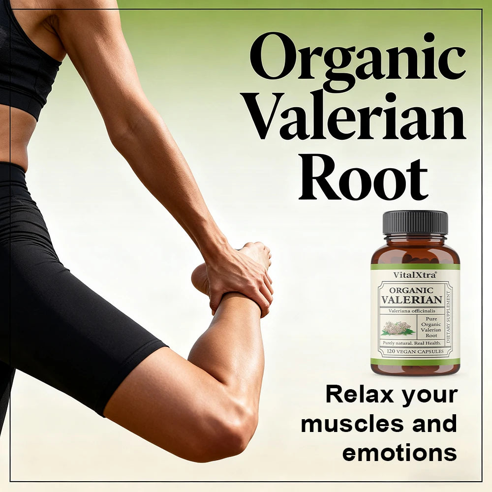 Premium Valerian Root Capsules 450mg, Natural Sleep & Relaxation Support, Relieves Stress, Vegan Non-GMO, for Men & Women
