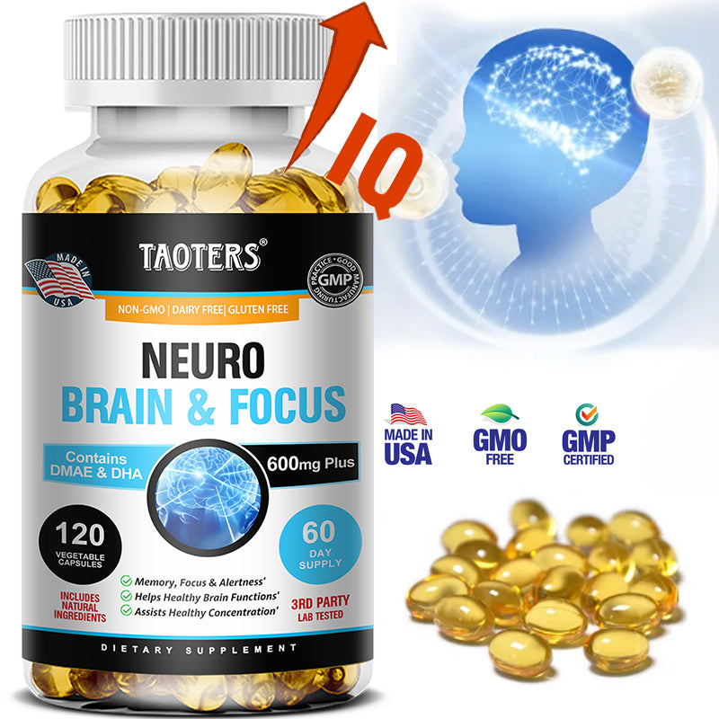 Nootropic Brain Booster Supplement: Memory, Focus & Clarity Capsules