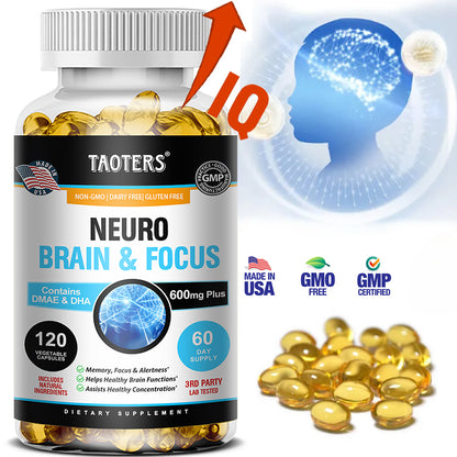 Nootropic Brain Booster Supplement: Memory, Focus & Clarity Capsules