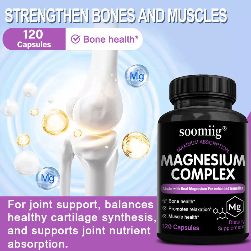 Magnesium Complex Supplements - Muscle & Bone Support