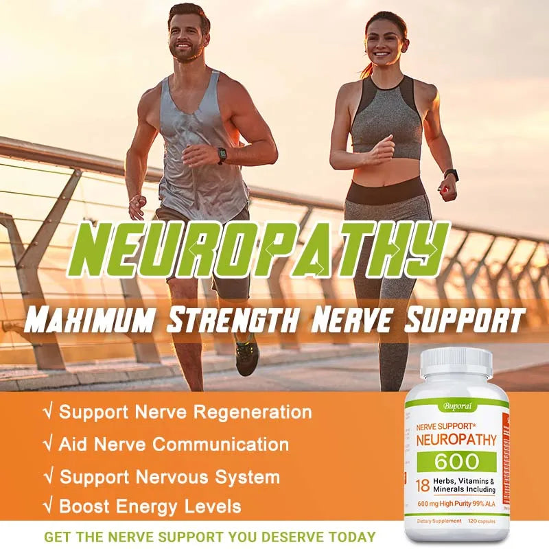 Neuropathy Supplement 600mg - Boost Nerve Health & Energy