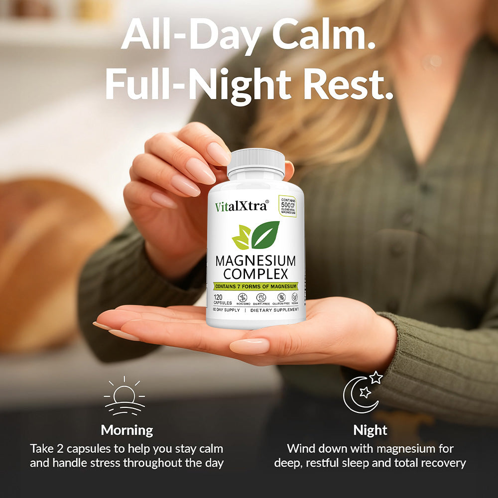 Magnesium Supplements Complex 7-in-1: Calm & Sleep Support
