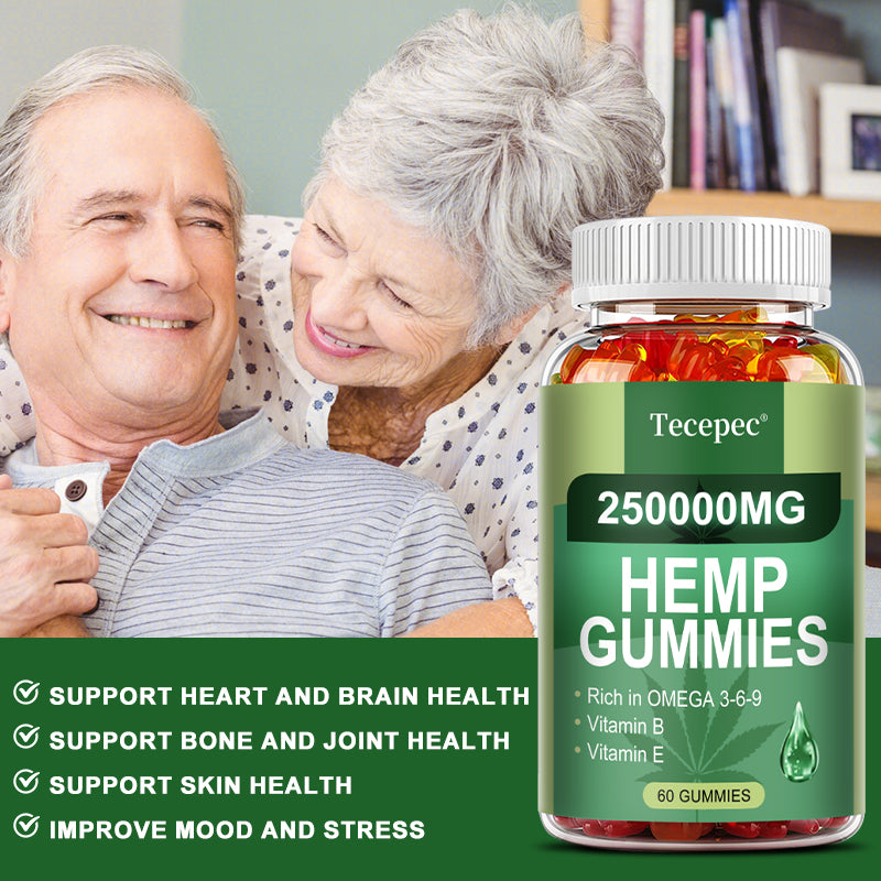 Brain Supplement: Omega 3-6-9 Gummies + DHA & Vitamin C - Brain & Heart Boost