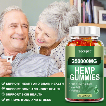 Brain Supplement: Omega 3-6-9 Gummies + DHA & Vitamin C - Brain & Heart Boost