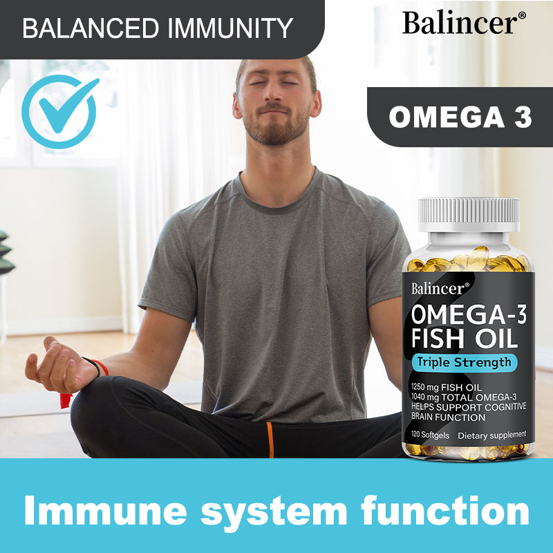 Omega 3 Fish Oil - DHA & EPA - Brain & Heart Health - 120 Caps