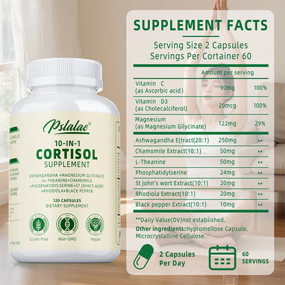 Cortisol Supplements - Boost Mood & Focus, Relieve Anxiety