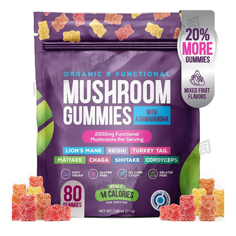 Mushroom Gummies - Immunity & Heart Health Boost