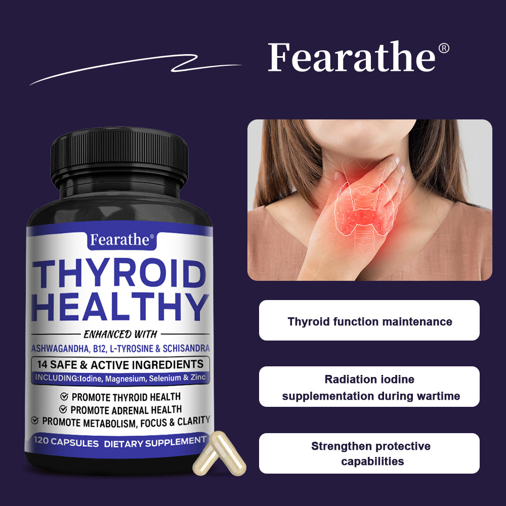 Thyroid Health Supplement - Boost Metabolism & Focus