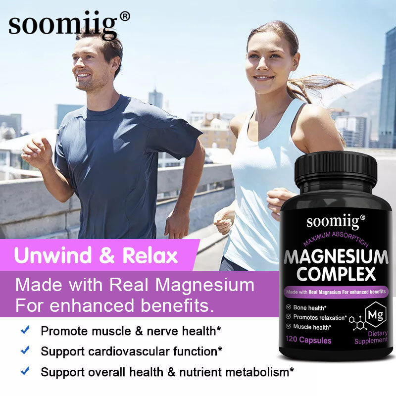 Magnesium Complex Supplements - Muscle & Bone Support