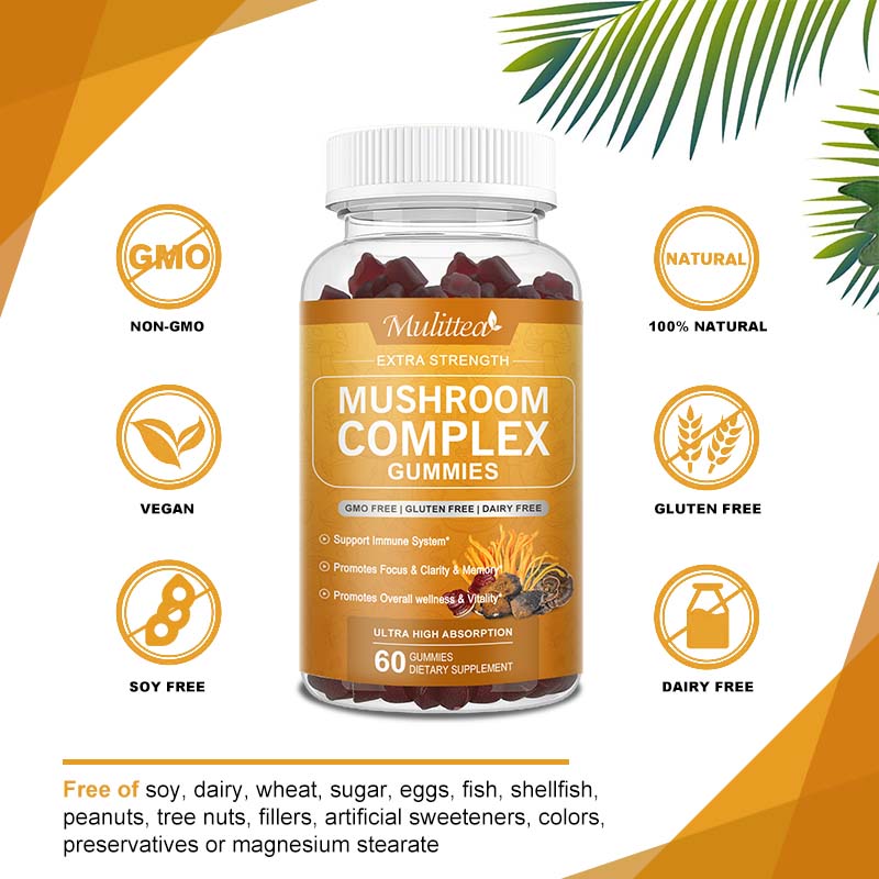 Lion’s Mane Gummies: Boost Memory & Focus, Immune Support