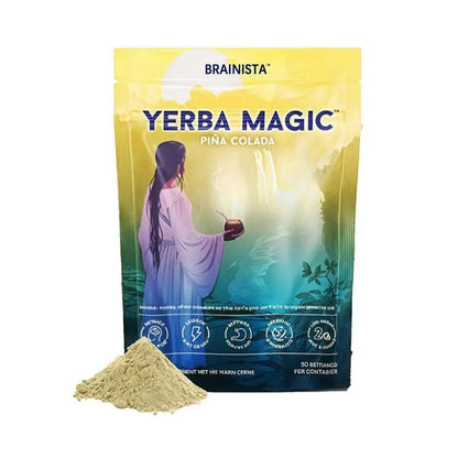 Yerba Mate Peach-Mango Tea Powder with Probiotics & Prebiotics