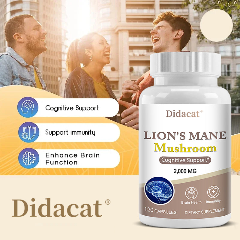 Lion's Mane Capsules - Boost Brain & Immune Health