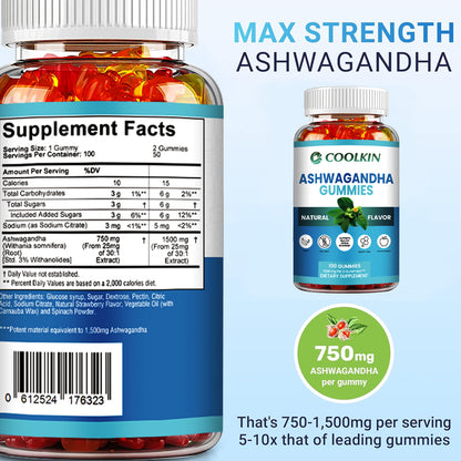 Ashwagandha Gummies - Stress Relief & Mood Boost