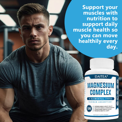 Magnesium Supplements - Muscle & Nerve Support, High Absorption