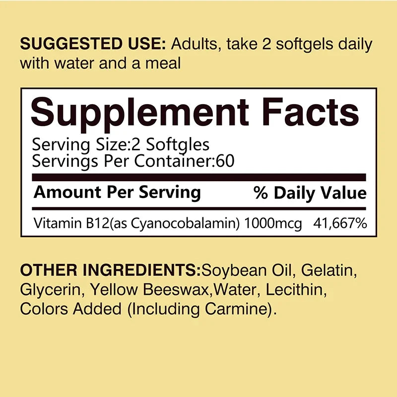 Vitamin B12 Boost: Mood, Energy & Heart Health
