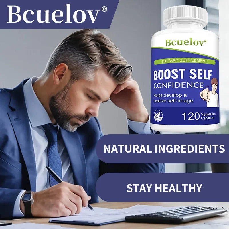 Brain Supplement: Self-Confidence Capsules - Boost Brain & Focus, Non-GMO
