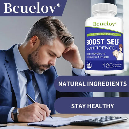 Brain Supplement: Self-Confidence Capsules - Boost Brain & Focus, Non-GMO